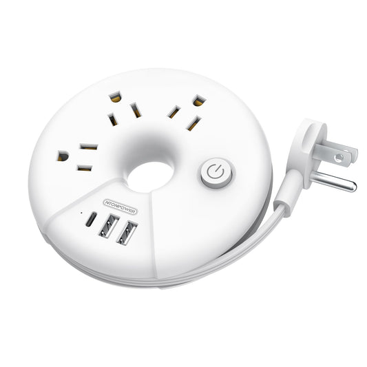 Travel Power Strip with 3 Outlets