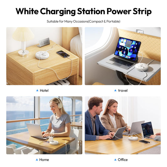 Travel Power Strip with 3 Outlets